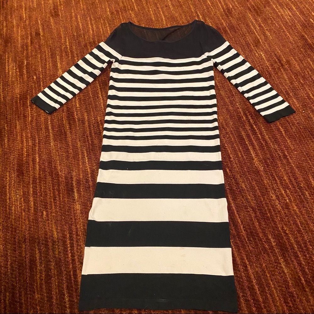 Stripe cocktails dress